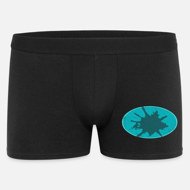 Ovaler Flash Background schmutzing - Männer Boxer Shorts - Schwarz