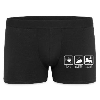 Islande Chemises de compétition Grillades Meat Tent Ride - Boxer Homme - noir - Devant