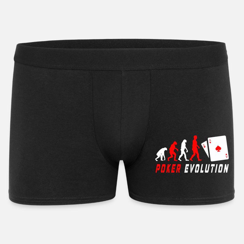 Poker Evolution - Männer Boxer Shorts - Schwarz