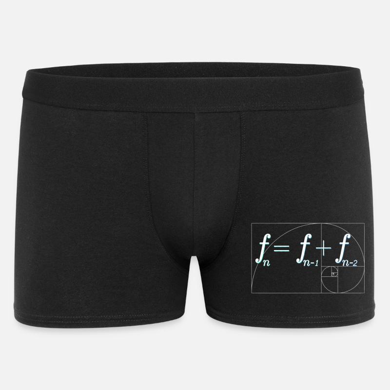 Fibonacci-Folge - Männer Boxer Shorts - Schwarz