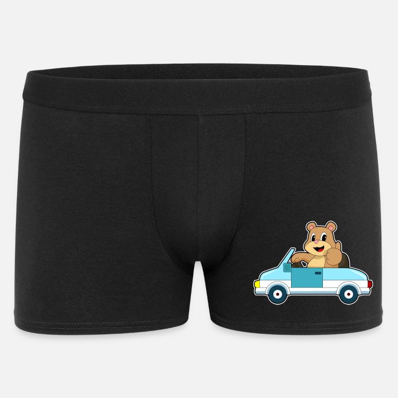 Bär Auto - Männer Boxer Shorts - Schwarz