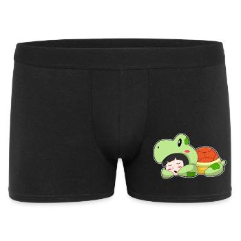 Costume de la Fille Tortue - Boxer Homme - noir - Devant