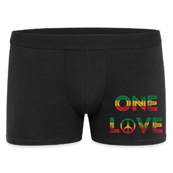 One Love Reggae Peace - Men's Boxer Shorts - black - Front