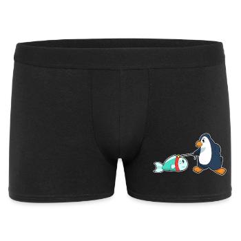 Penguin Fish - Men's Boxer Shorts - black - Front