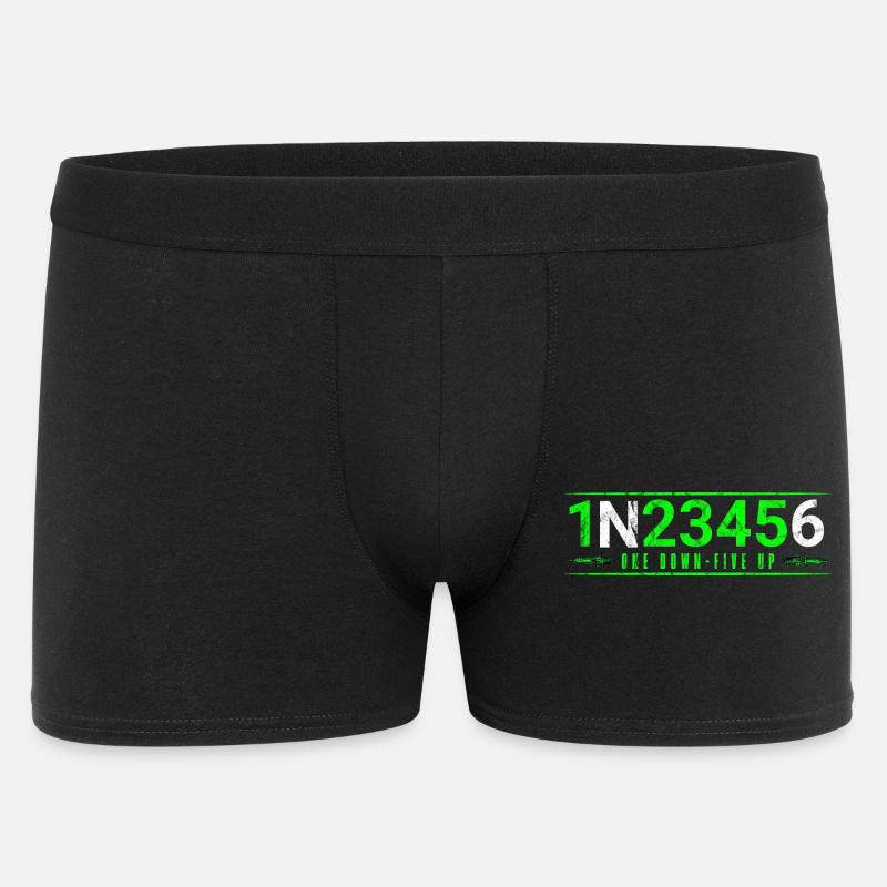 1N23456 Jeu de chiffres au néon - Boxer Homme - noir