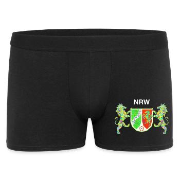 NRW Team Symbol - Männer Boxer Shorts - Schwarz - Vorne