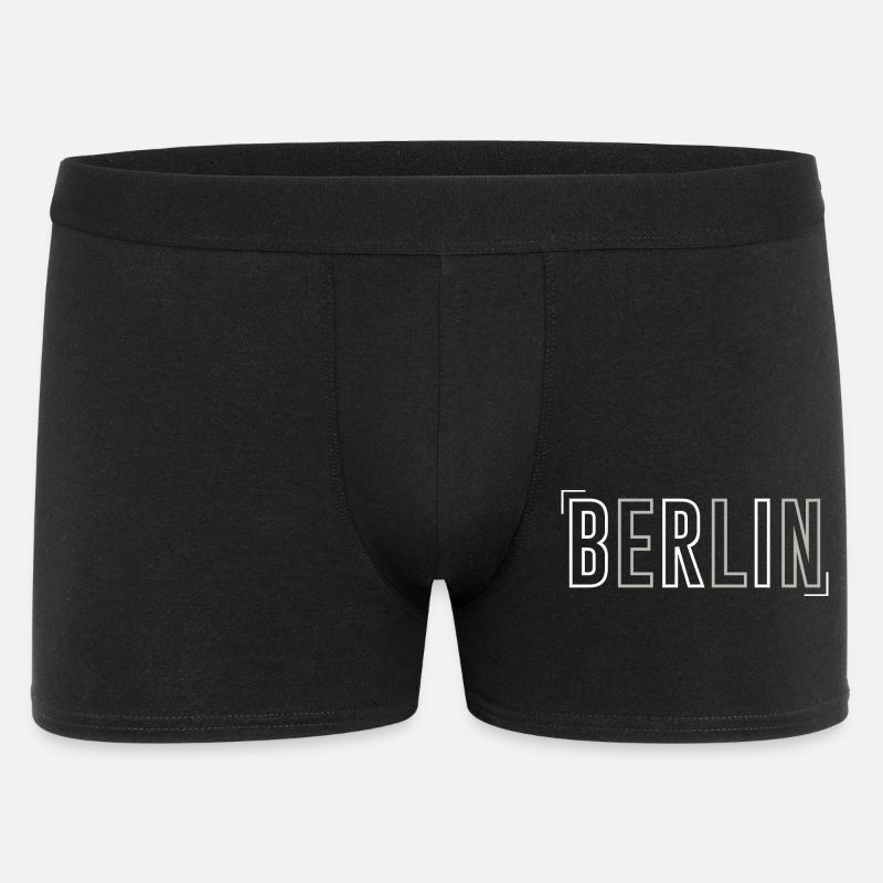 Berlin - Männer Boxer Shorts - Schwarz