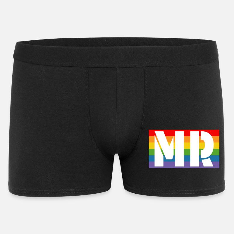 Rainbow shirt MR - Männer Boxer Shorts - Schwarz