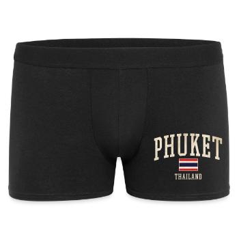 Phuket Thailand Vintage-Logo - Männer Boxer Shorts - Schwarz - Vorne