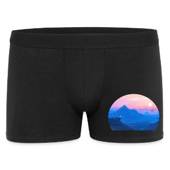 A Stellar Wolf Dream: The Colors of Dawn - Men's Boxer Shorts - black - Front