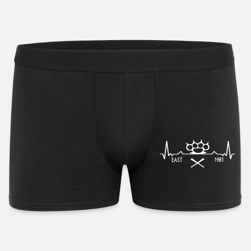 Schlagring und Baseballschläger - Männer Boxer Shorts - Schwarz