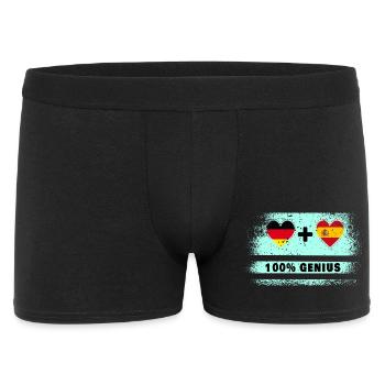 L’Espagne et l’Allemagne font preuve de génie à 100% - Boxer Homme - noir - Devant