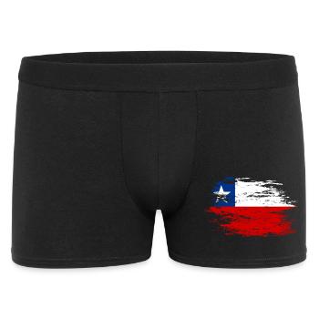 Drapeau chilien utilisé - Boxer Homme - noir - Devant