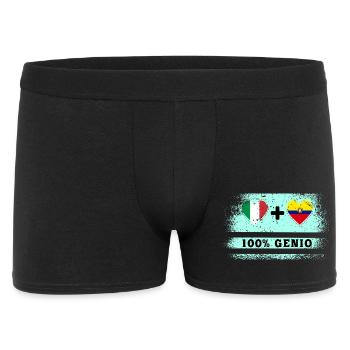 Drapeau de l’Italie et de l’Équateur 100 % Genius - Boxer Homme - noir - Devant