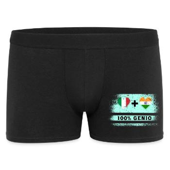 Drapeau de l’Italie et de l’Inde 100 % Genius - Boxer Homme - noir - Devant