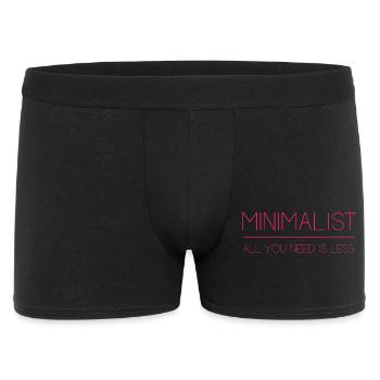 Minimalist - All You Need is Less - Men's Boxer Shorts - black - Front