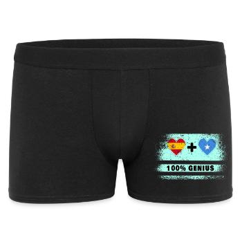 L’Espagne et la Somalie font 100% de génie - Boxer Homme - noir - Devant