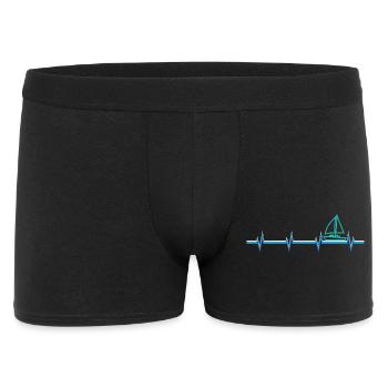 Segeln Segler Segelboot Katamaran Besitzer Skipper - Männer Boxer Shorts - Schwarz - Vorne