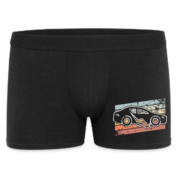E-car electric car - Men's Boxer Shorts - black - Front