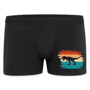 T Rex Dino Dinosaur - Men's Boxer Shorts - black - Front
