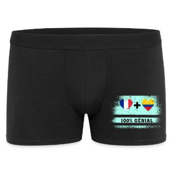 Flag France and Colombia 100% awesome - Men's Boxer Shorts - black - Front
