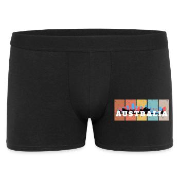 Panneaux de la Skyline australienne - Boxer Homme - noir - Devant