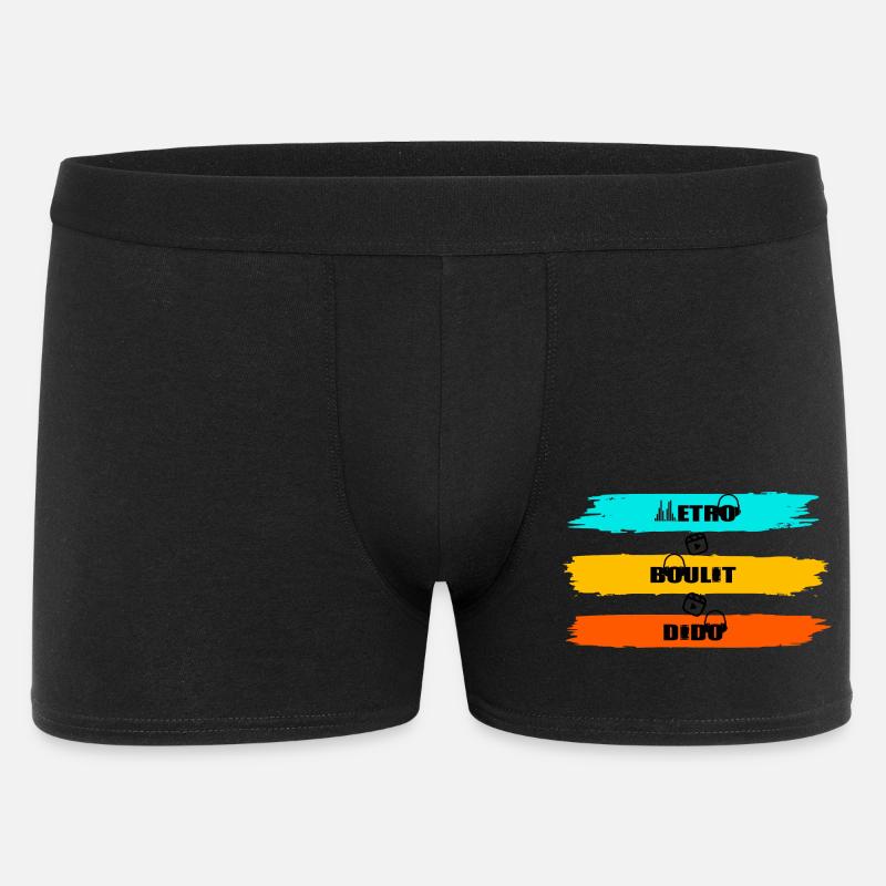 Metro Dodo Arbeit - Männer Boxer Shorts - Schwarz