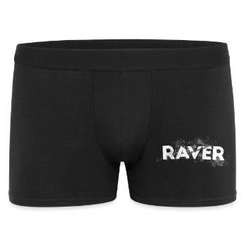 Rave design grunge , pour DJ EDM Techno House - Boxer Homme - noir - Devant