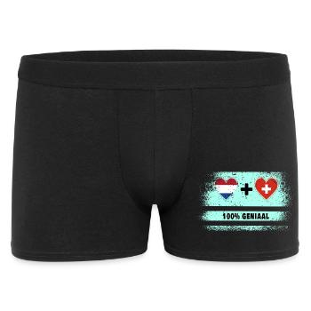Avez-vous mis les Pays-Bas et la Suisse dans votre cœur? - Boxer Homme - noir - Devant