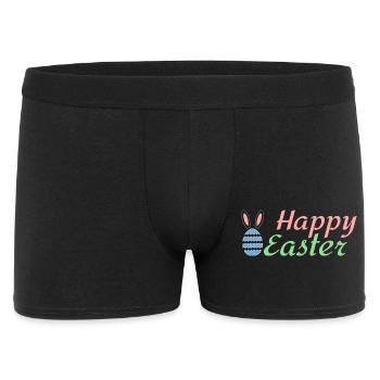 Frohe Ostern - Männer Boxer Shorts - Schwarz - Vorne