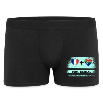 France et Afrique du Sud 100% génial - Boxer Homme - noir - Devant