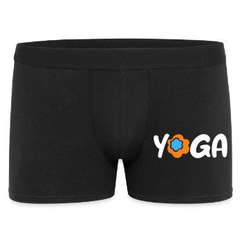 Fleur de Yoga Namaste om Fan Méditation Printemps - Boxer Homme - noir - Devant