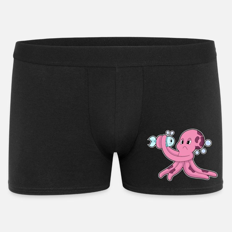 Poisson poulpe - Boxer Homme - noir