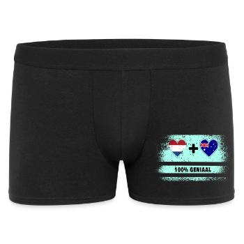 Australia and The Netherlands 100% Genius flag - Men's Boxer Shorts - black - Front