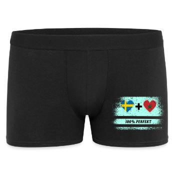 Morocco and Sweden 100% Perfect / Gift - Men's Boxer Shorts - black - Front
