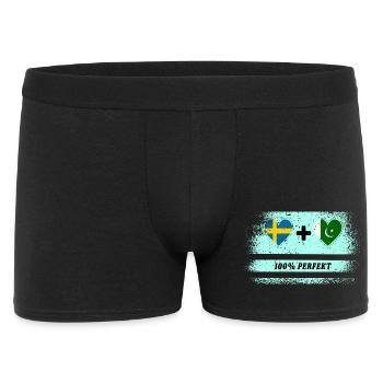 Pakistan and Sweden 100% Perfect / Gift - Men's Boxer Shorts - black - Front