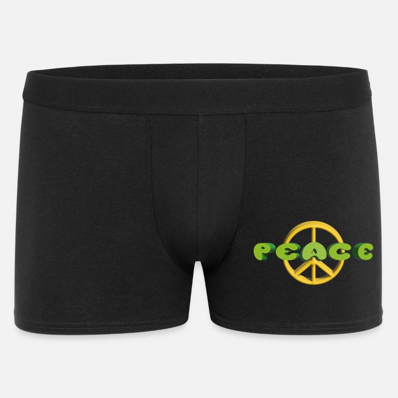 Friede, Freude, Eierkuchen - Männer Boxer Shorts - Schwarz
