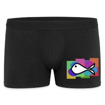 SARDINE. FISH. APRIL FOOL. EASTER. SEA - Men's Boxer Shorts - black - Front