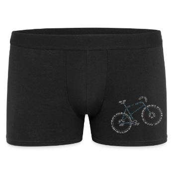Radfahren, Zitate, Geschenkidee, Sportler - Männer Boxer Shorts - Schwarz - Vorne