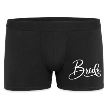 Fiançailles de mariage assorties à la mariée Mariage - Boxer Homme - noir - Devant
