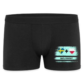 Poland and Sweden 100% perfect / gift - Men's Boxer Shorts - black - Front