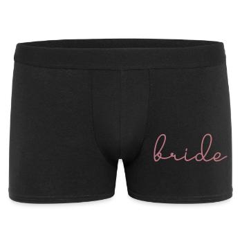 Fiançailles de mariage assorties à la mariée Mariage - Boxer Homme - noir - Devant