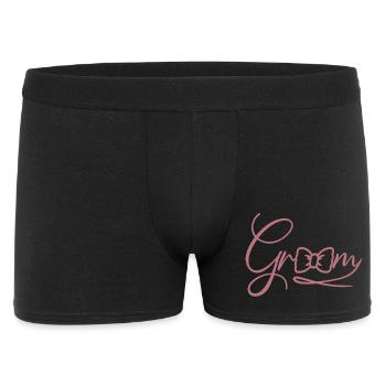 Bräutigam Cool Matching Paar Hochzeitsfeier Hochzeit - Männer Boxer Shorts - Schwarz - Vorne
