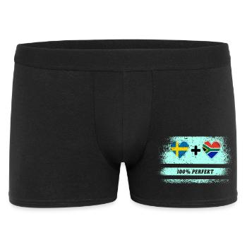 South Africa & Sweden 100% Perfect / Gift - Men's Boxer Shorts - black - Front