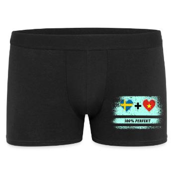 Vietnam et Suède 100% Parfait / Cadeau - Boxer Homme - noir - Devant