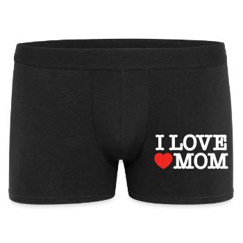 I love mom (dark) - Men's Boxer Shorts - black - Front