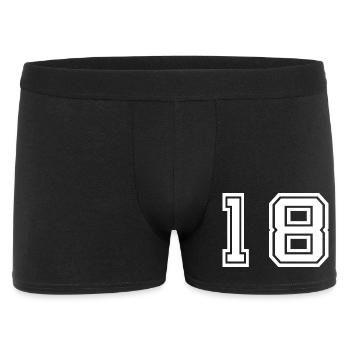 18e anniversaire de l’âge légal - Boxer Homme - noir - Devant