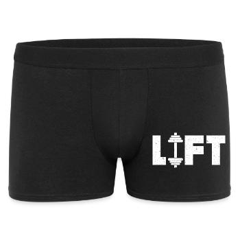 Lift Deadlifting Weightlifting Weightlift Weight - Men's Boxer Shorts - black - Front