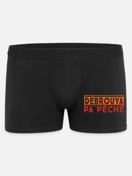 débrouya pa péché proverbe créole - Boxer Homme - noir