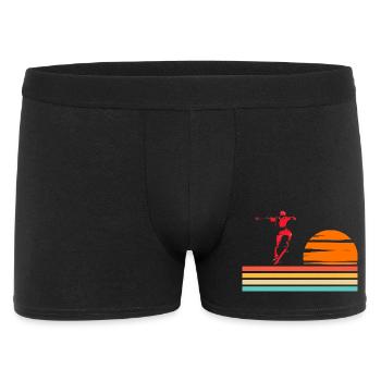 Skateboard Cool Skater Boy Sunset - Boxer Homme - noir - Devant